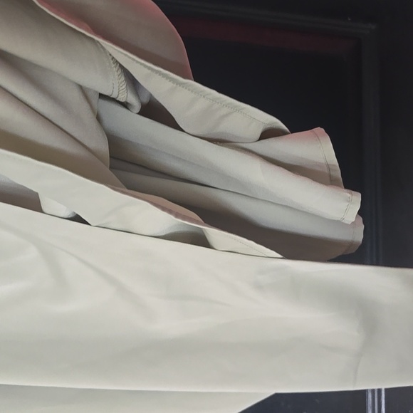 NWT Lulu's Asymmetrical Sage Green Satin Mini Dress Size Medium - Picture 4 of 13